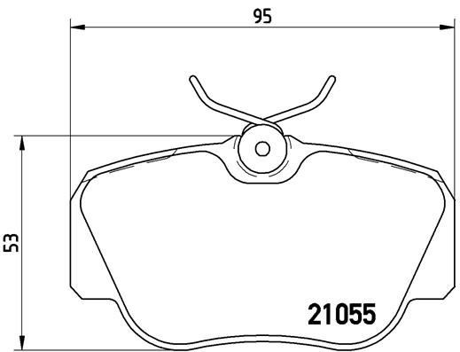 Mercedes W201 Ön Fren Balatası BREMBO