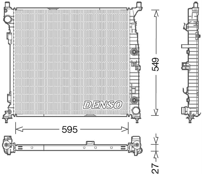 Mercedes W166 X166 C292 Motor Su Radyatörü DENSO