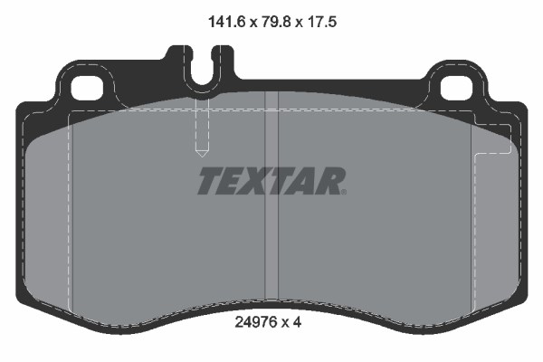 Mercedes W212 S212 C218 X218 Ön Fren Balatası TEXTAR