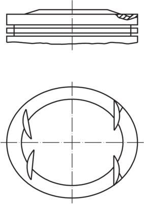 Mercedes-Benz Piston Komple 90.15 MM MAHLE
