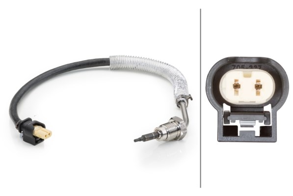 Mercedes W461 W221 W639 B906 Turbosarj Öncesi Egzoz Sıcaklık Sensörü HELLA