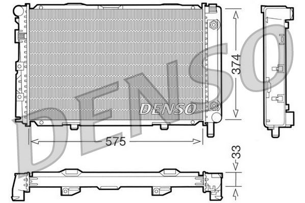 Mercedes-Benz 190 W201 Motor Su Radyatörü 82-93 DENSO