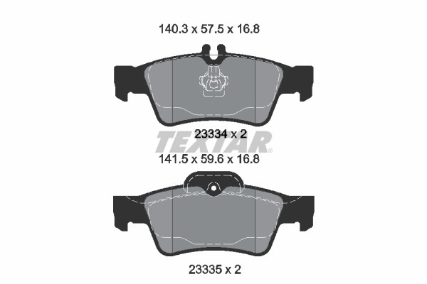 Mercedes W211 S211 C218 C219 W212 S212 W221 C215 Arka Fren Balatası TEXTAR