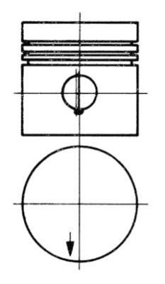 Mercedes M115 Motor Piston Segman 0.50 KOLBEN