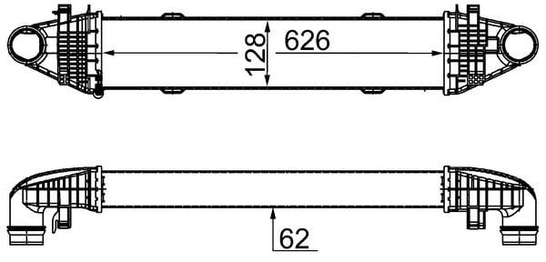 Mercedes W204 S204 C204 W212 C207 R172 Turbosarj Radyatörü MAHLE