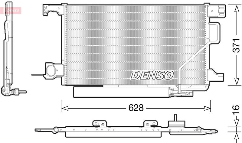Mercedes W203 CL203 S203 C209 A209 Klima Radyatörü DENSO