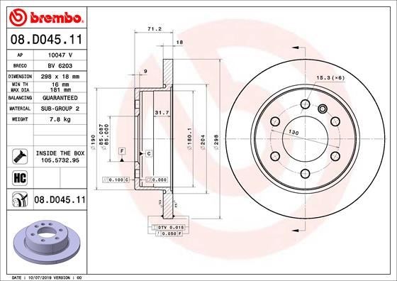 Mercedes Sprinter Fren Diski BREMBO