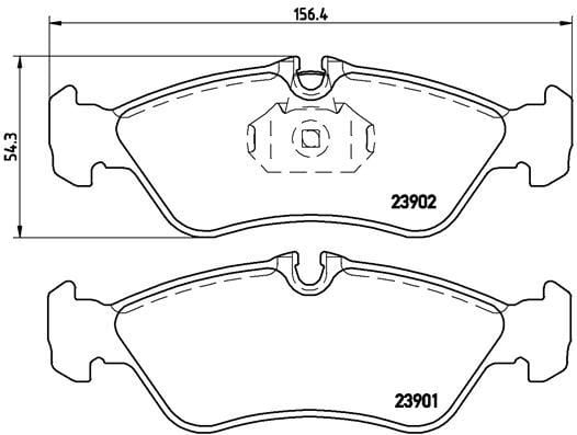 Mercedes Sprinter B901-B904 VW LT 28-35-46 Arka Fren Balatası BREMBO