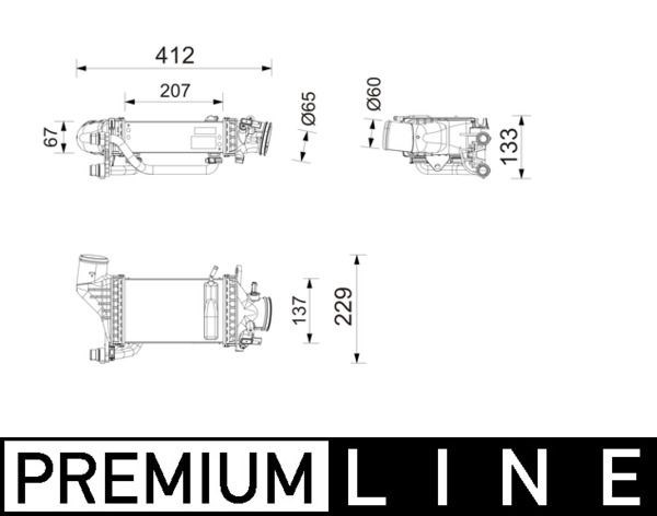 Mercedes M274 Turbosarj Radyatörü MAHLE