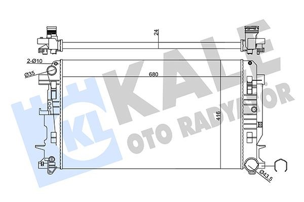 Mercedes Sprinter Motor Su Radyatörü KALE-RADYATOR