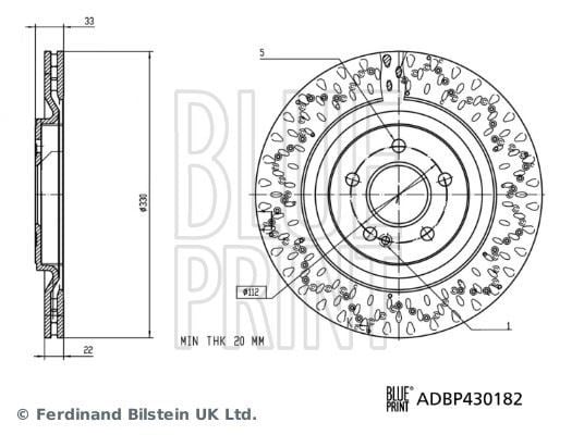 Mercedes W177 V177 C118 H247 Arka Fren Diski 4-matic BLUEPRINT