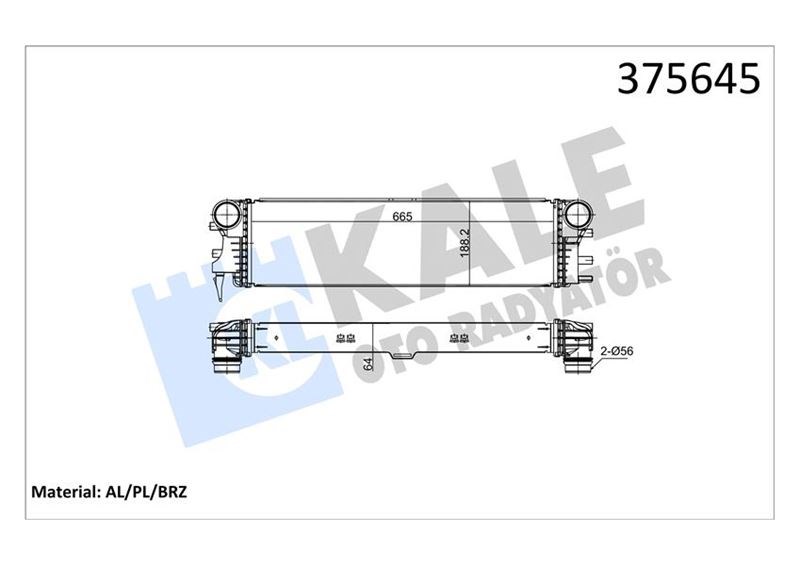 Mercedes Vito W447 Turbosarj Radyatörü KALE-RADYATOR