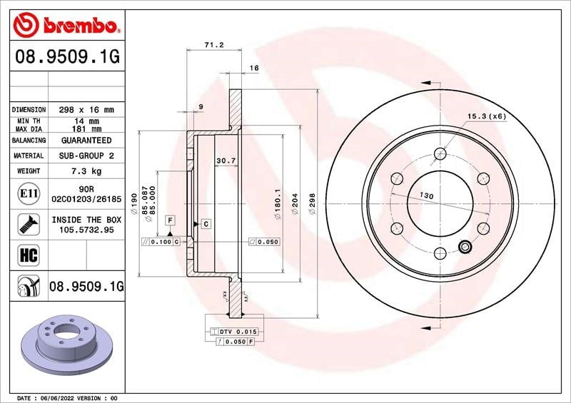 Mercedes Sprinter Fren Diski ve Balata Seti BREMBO