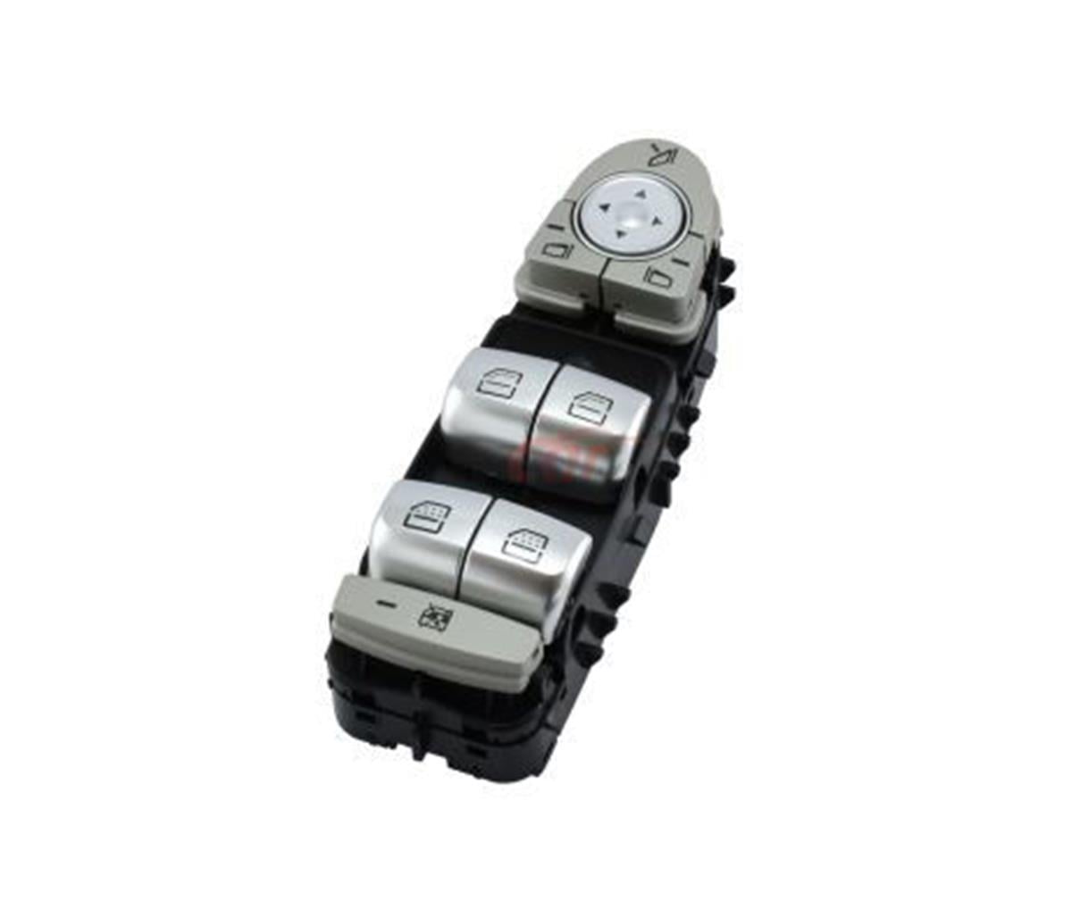 Mercedes Cam Açma Kumanda Düğmesi Mcar Sol Siyah Perdeli