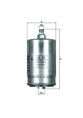 Mercedes 190 W201 W123 W124 W126 R129 W463 Yakıt Filtresi MAHLE