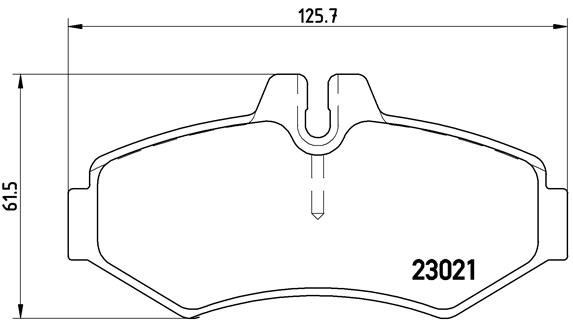 Mercedes W463 VW LT 28-35-46 Arka Fren Balatası BREMBO