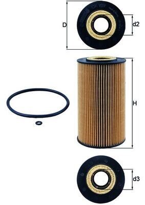 Mercedes W211 W463 W163 W220 Yağ Filtresi MAHLE