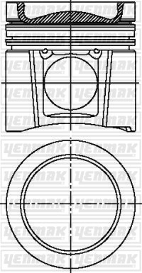 Mercedes OM 904 LA Piston Segman Q102.0MM STD YENMAK