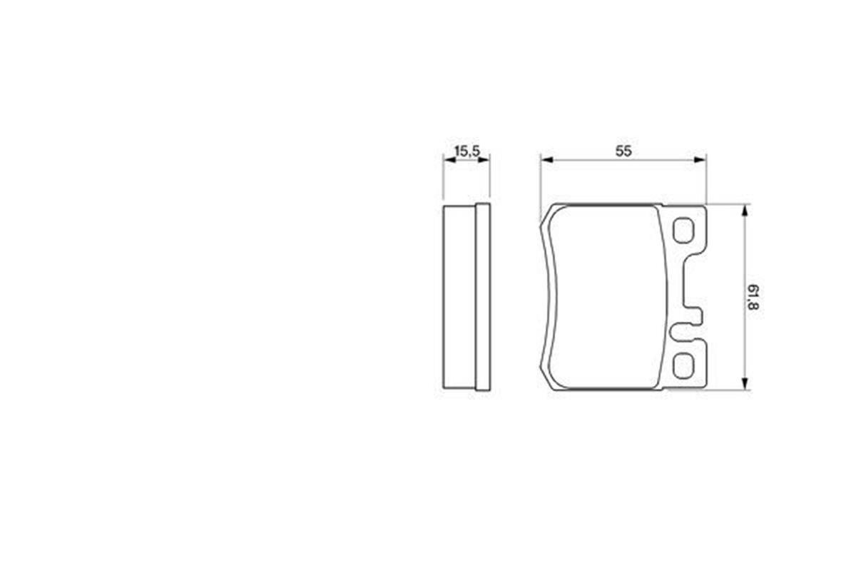 Mercedes W202 W124 Fren Balatası Arka A0024200120