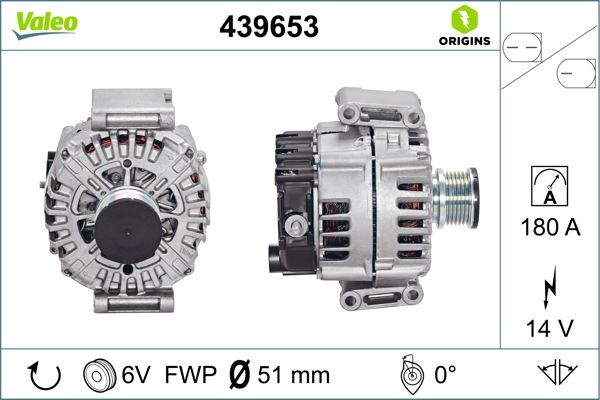 Mercedes Alternatör 14V 180A VALEO