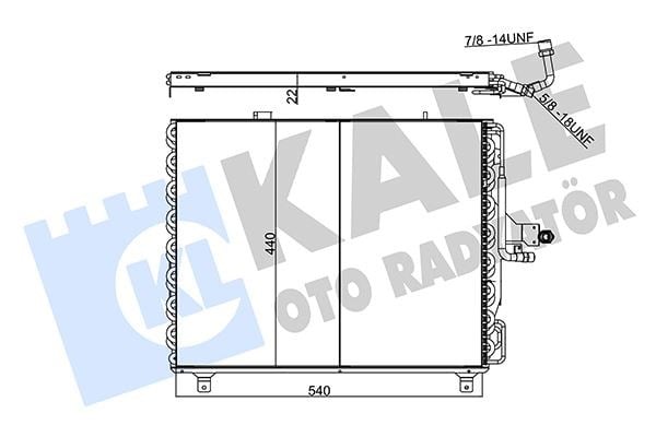 Mercedes W124 Klima Radyatörü KALE-RADYATOR