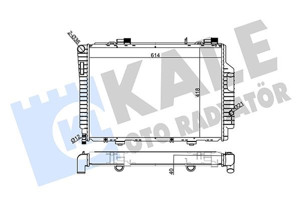 Mercedes CLK-Class C208 A208 Motor Su Radyatörü KALE-RADYATOR