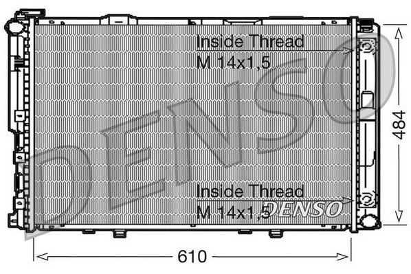 Mercedes-Benz E-Class 124 Motor Su Radyatörü 92-96 DENSO