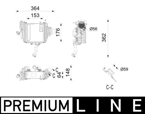 Mercedes OM654 W205 C257 W213 C253 W447 B907 B910 Turbosarj Radyatörü MAHLE