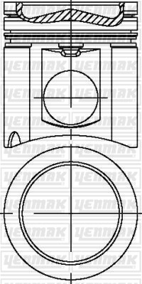 Mercedes Motor OM 457LA 2/3 Piston Segman Q128.0MM STD YENMAK
