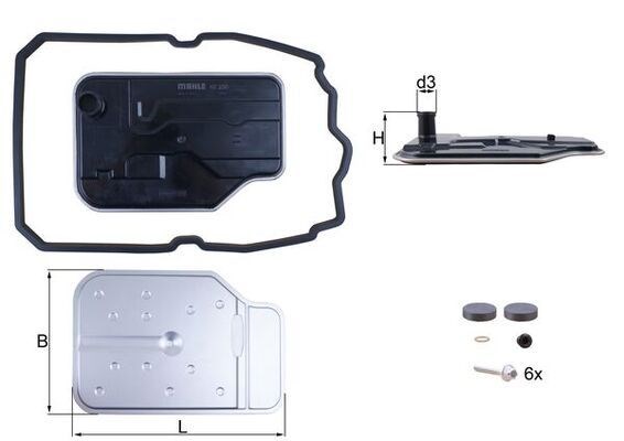 Mercedes W203 Otomatik Şanzıman Yağı Filtre Seti MAHLE
