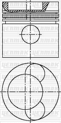 Mercedes Ford OM 352 A Piston Segman Q97.0mm STD YENMAK