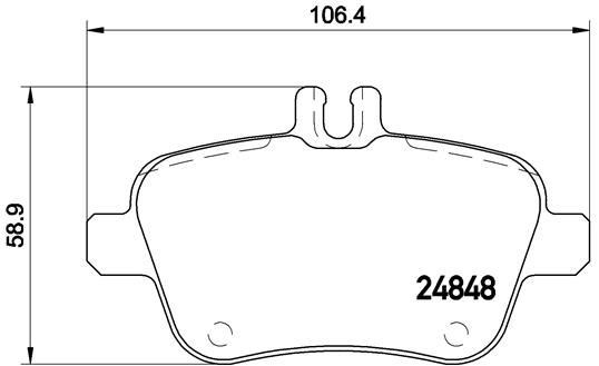Mercedes W176 W246 C117 X156 R172 Arka Fren Balatası BREMBO