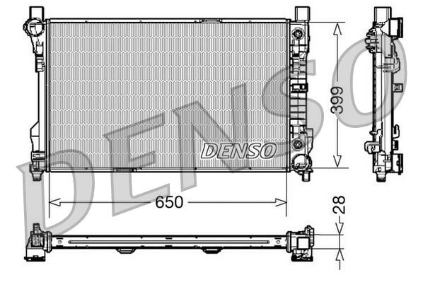 Mercedes W203 Motor Su Radyatörü DENSO