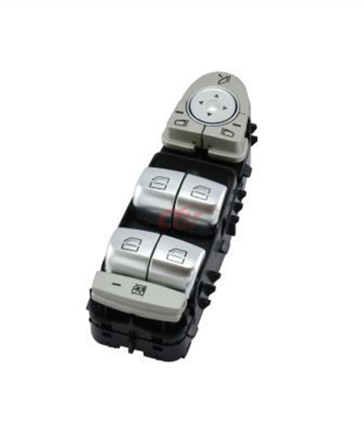 Mercedes Cam Açma Kumanda Düğmesi Mcar Sol Siyah Beyaz Işık