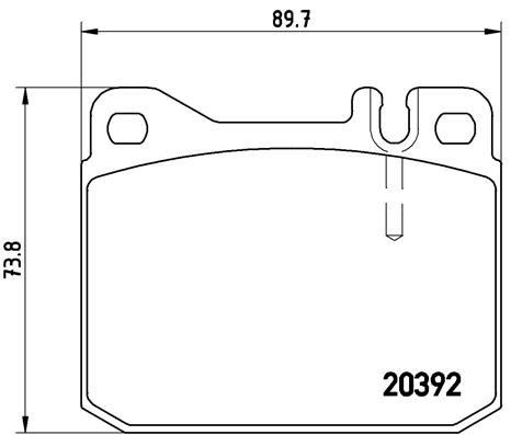 Mercedes W123 W116 R107 Ön Fren Balatası BREMBO