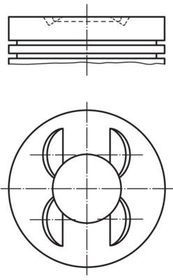 Mercedes W210 C280 E280T Piston 89.90mm STD 2.8i MAHLE
