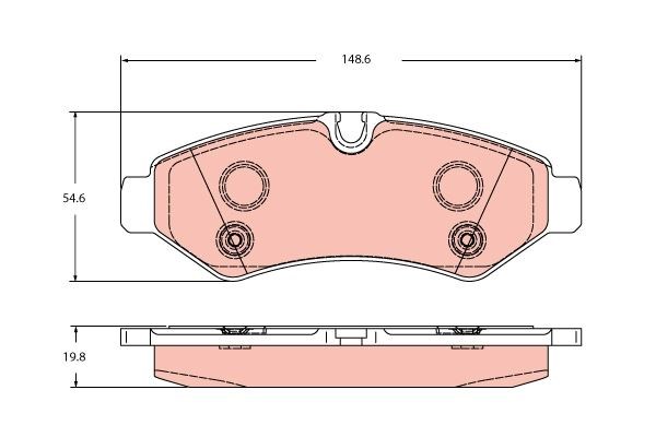 Mercedes Sprinter Arka Fren Balatası [Tek Teker] TRW