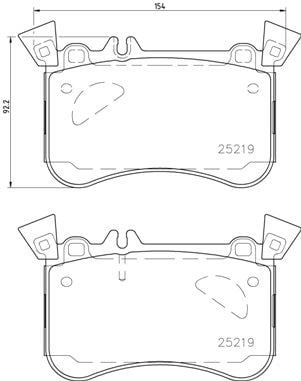 Mercedes W176 C117 X117 X156 4-Matic Ön Fren Balatası BREMBO