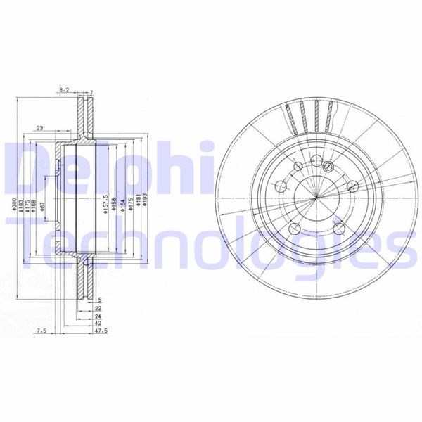 Mercedes S-Class W140 Arka Fren Diski DELPHI