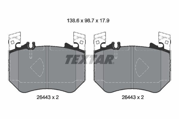 Mercedes W214 C236 A236 S214 X254 C254 W223 Ön Fren Balatası TEXTAR