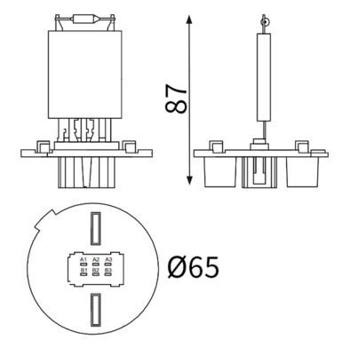 Mercedes W169 W245 Kalorifer Rezistansı MAHLE