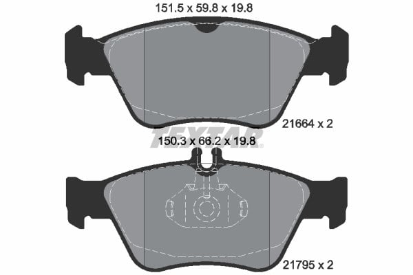 Mercedes W202 S202 C208 W210 S210 C140 R170 Ön Fren Balatası TEXTAR