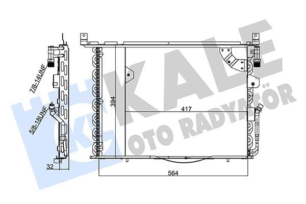 Mercedes W201 Klima Radyatörü KALE-RADYATOR