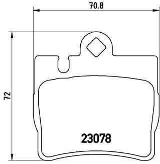 Mercedes S-Class W220 C215 Arka Fren Balatası BREMBO