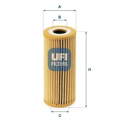 Mercedes OM640 W168 W245 W414 Yağ Filtresi UFI