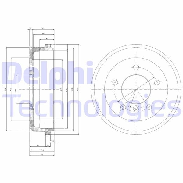 Mercedes 207 208 209 210 409 410 Arka Fren Kampanası DELPHI