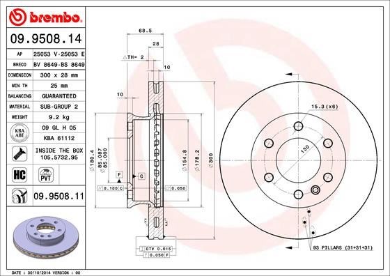 Mercedes Sprinter B906 Ön Fren Diski BREMBO