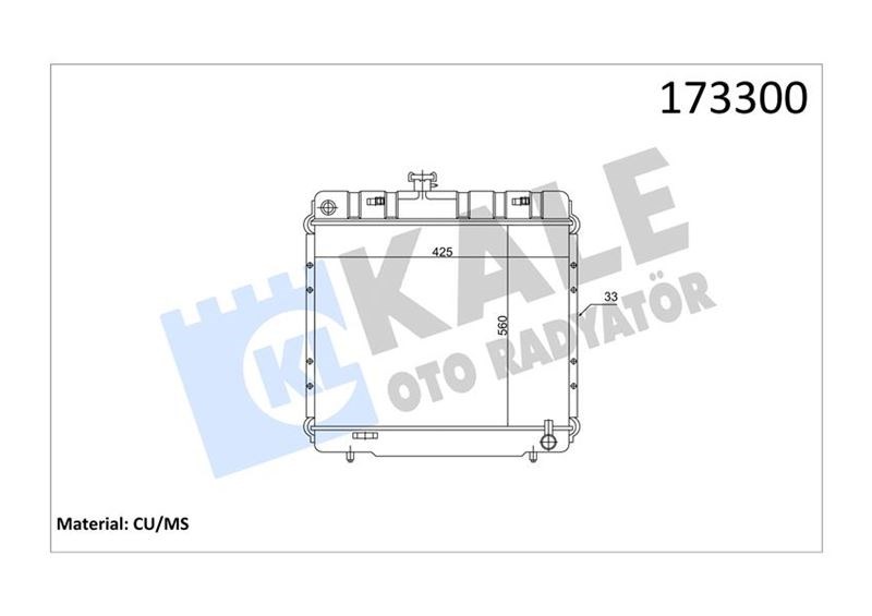 Mercedes W123 Radyatör 250 280 300 3 Sıra KALE-RADYATOR