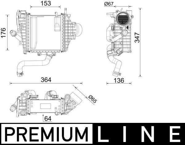Mercedes GLE 300d Intercooler MAHLE