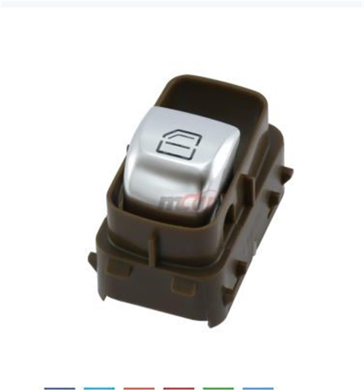 Mercedes Cam Açma Kapama Anahtarı Mcar Tekli Kahve Beyaz Işık